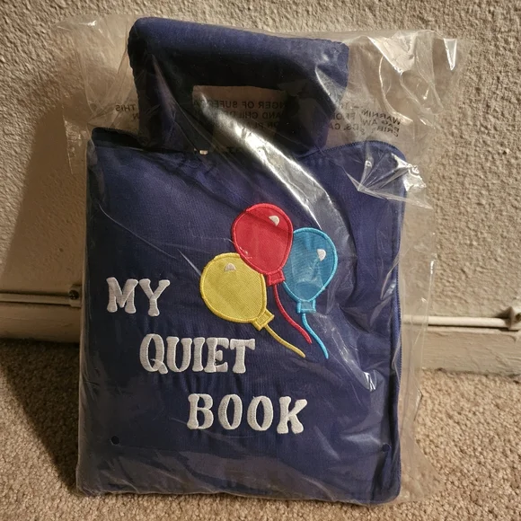 Lakeshore Blue Quiet Book for Kids - Picture 3 of 4